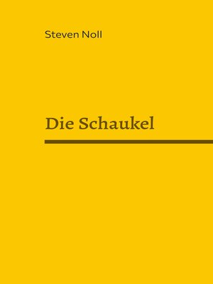 cover image of Die Schaukel